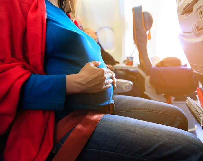 Cestování letadlem v těhotenství